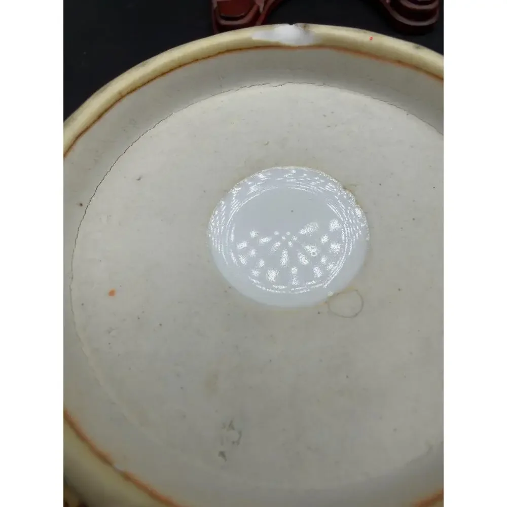 Signed Studio Art Pottery Blue Drip Glaze Serving Bowl 9.5” Hand Thrown 1989